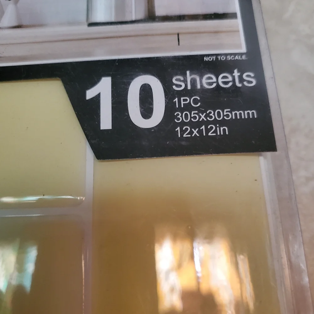 NWOT Art3D Decorative  Wall Tiles Self Adhesive  Set Of 2 -- 10 Pks Pale Yellow